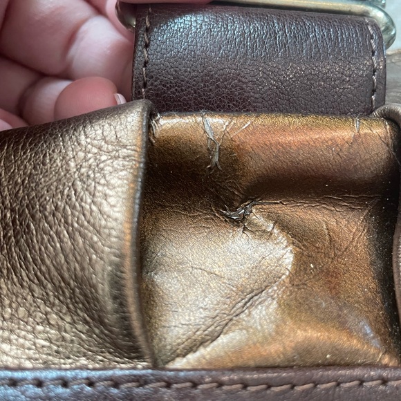 💯 authentic See by Chloe metallic day tripper leather two tone bag - Picture 10 of 16